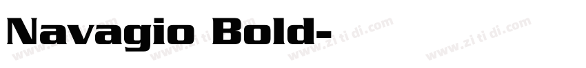 Navagio Bold字体转换